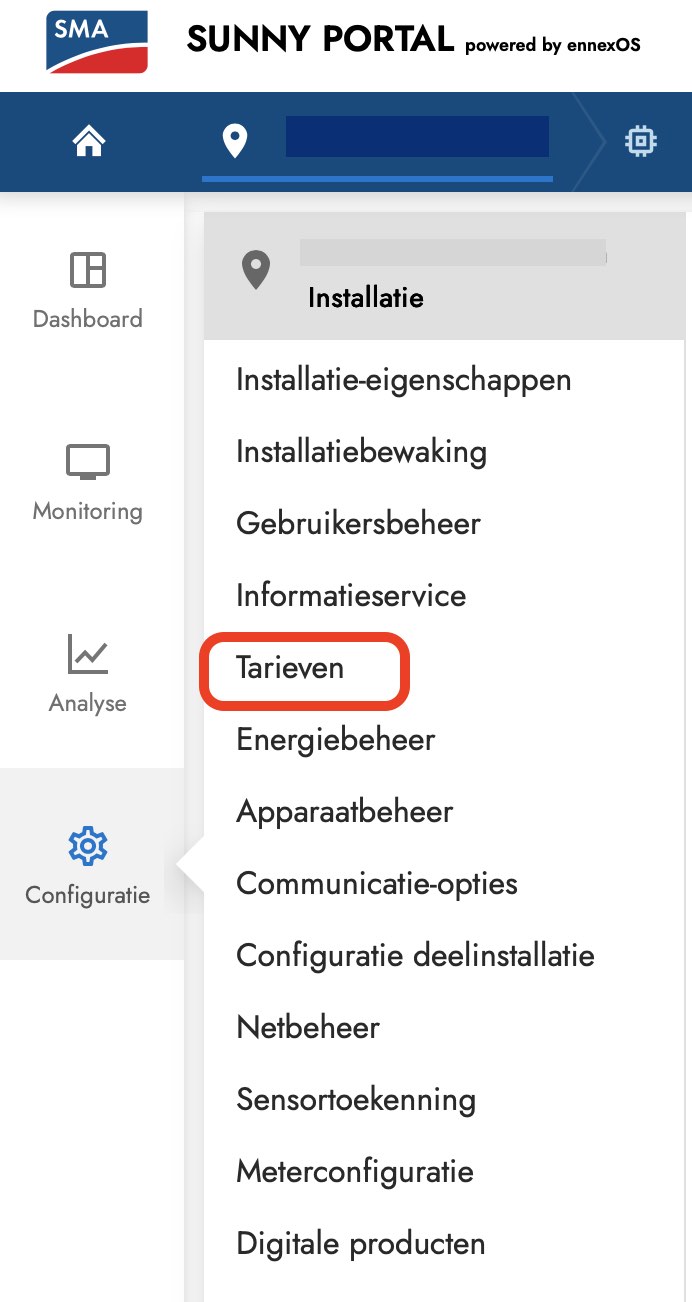 Tarieven in ennexOS