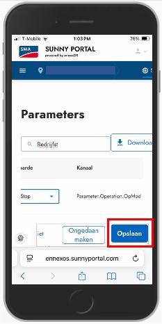 Klik op opslaan